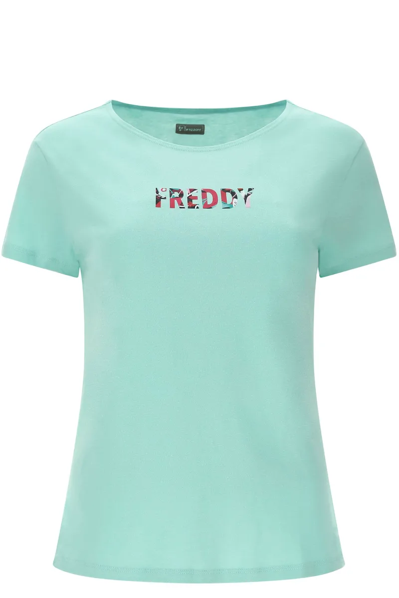 Μπλούζα Κοντομάνικη Freddy Με Φλοράλ Στάμπα S2WFTT1-D52 Γυναικείο