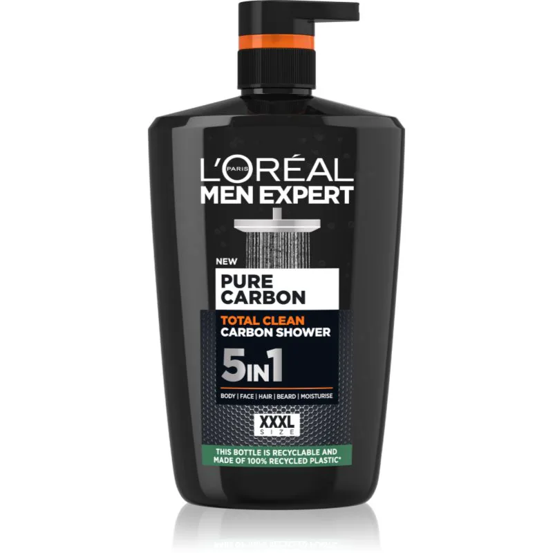 L’Oréal Paris Men Expert Pure Carbon τζελ για ντους 5 σε 1 1000 ml