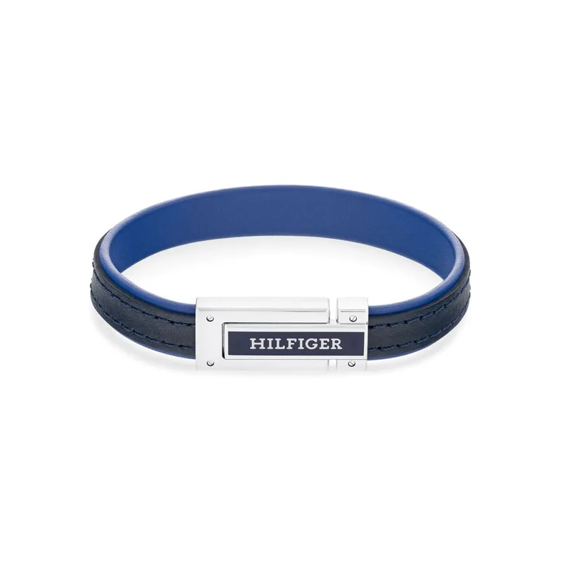 TOMMY HILFIGER Βραχιόλι Από Δέρμα Και Ανοξείδωτο Ατσάλι 2790558