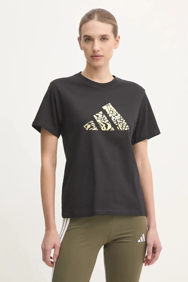 Βαμβακερό μπλουζάκι adidas W T MET TEE