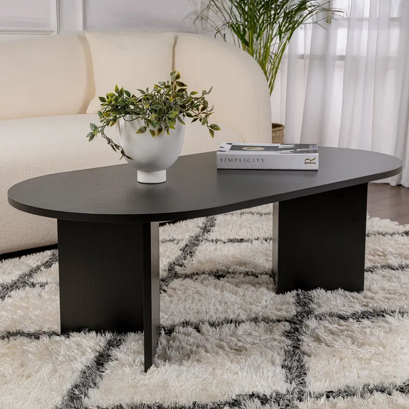 Τραπέζι Σαλονιού Sable - Wood Black 909Nrd1105 (119x40x60)