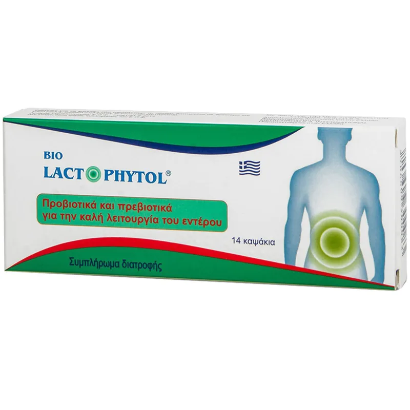 Medichrom Lactophytol Συμπλήρωμα Διατροφής με Προβιοτικά & Πρεβιοτικά για την Καλή Λειτουργία του Εντέρου 14caps