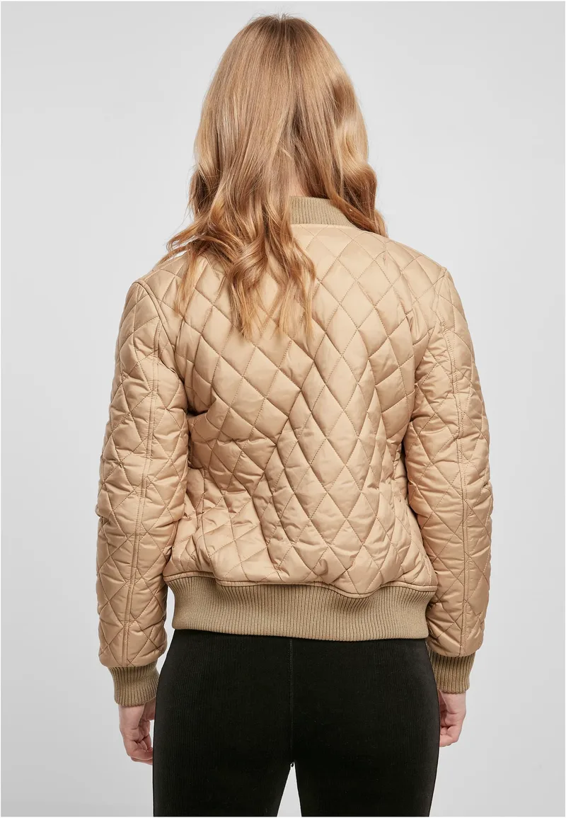 Γυναικείο Μπουφάν Diamond Quilt Nylon TB806 Urban Classics unionbeige