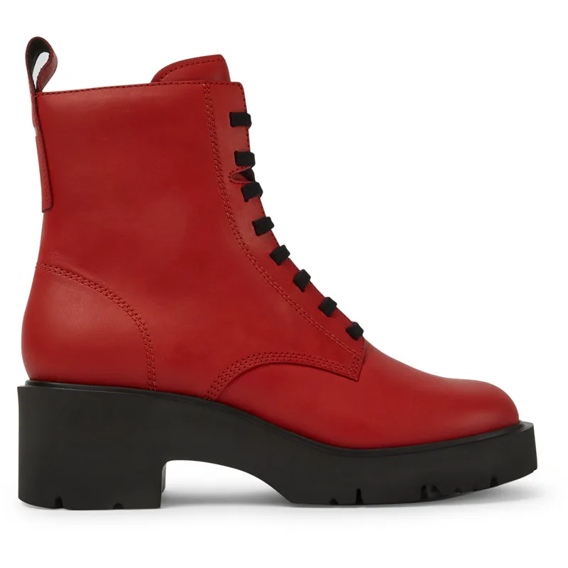 CAMPER Milah - Μπότες Για Γυναικεία - Κόκκινο, Μέγεθος 38, Smooth leather