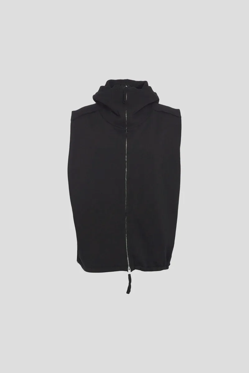 THOM KROM Ανδρικό Μαύρο Men's Hooded Long Vest