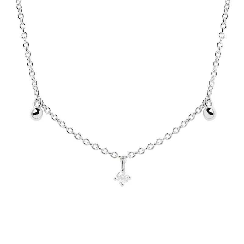 PDPAOLA Essentials Miami Silver Chain Κολιέ Από Ασήμι CO02-491-U