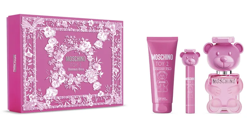 Moschino Toy 2 Bubble Gum Women's Gift Set Eau de Toilette 100ml + Perfumed Body Milk 100ml + Travel Spray 10ml