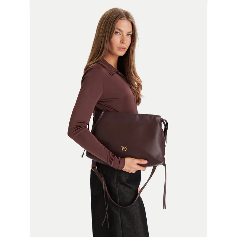 Τσάντα PINKO Maxi Clutch+Tracolla SP Al 25-26 PLTT 105825 A0QO Καφέ