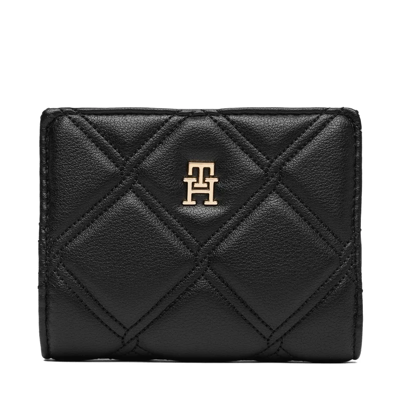 Πορτοφόλι Tommy Hilfiger Th Feminine Bifold AW0AW18701 Μαύρο