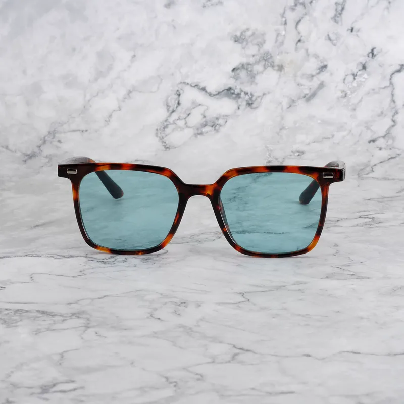 NOAH Tinted Sunglasses | Tortoise | Turquoise Shades | Explicit Poets Sunglasses