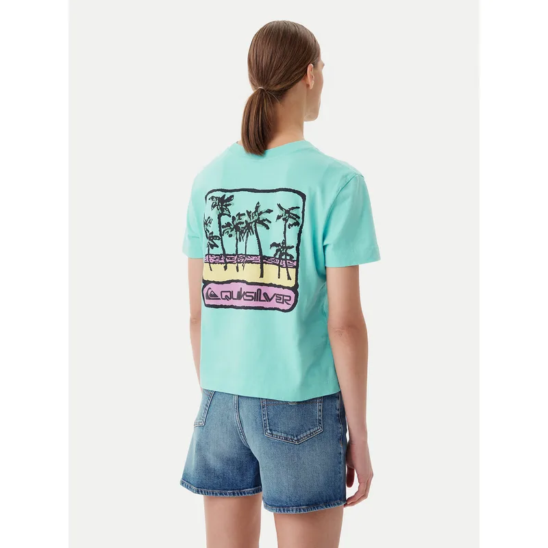 Quiksilver T-Shirt EQWZT03181 Τυρκουάζ