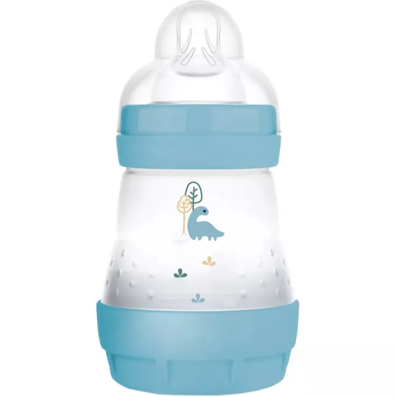 Mam Easy Start Anti-Colic Plastic Bootle 0m+ Μπιμπερό Πολυπροπυλενίου με Θηλή Σιλικόνης Αργής Ροής & Σύστημα Κατά των Κολικών 160ml, Κωδ 350SBc - Μπλε 2