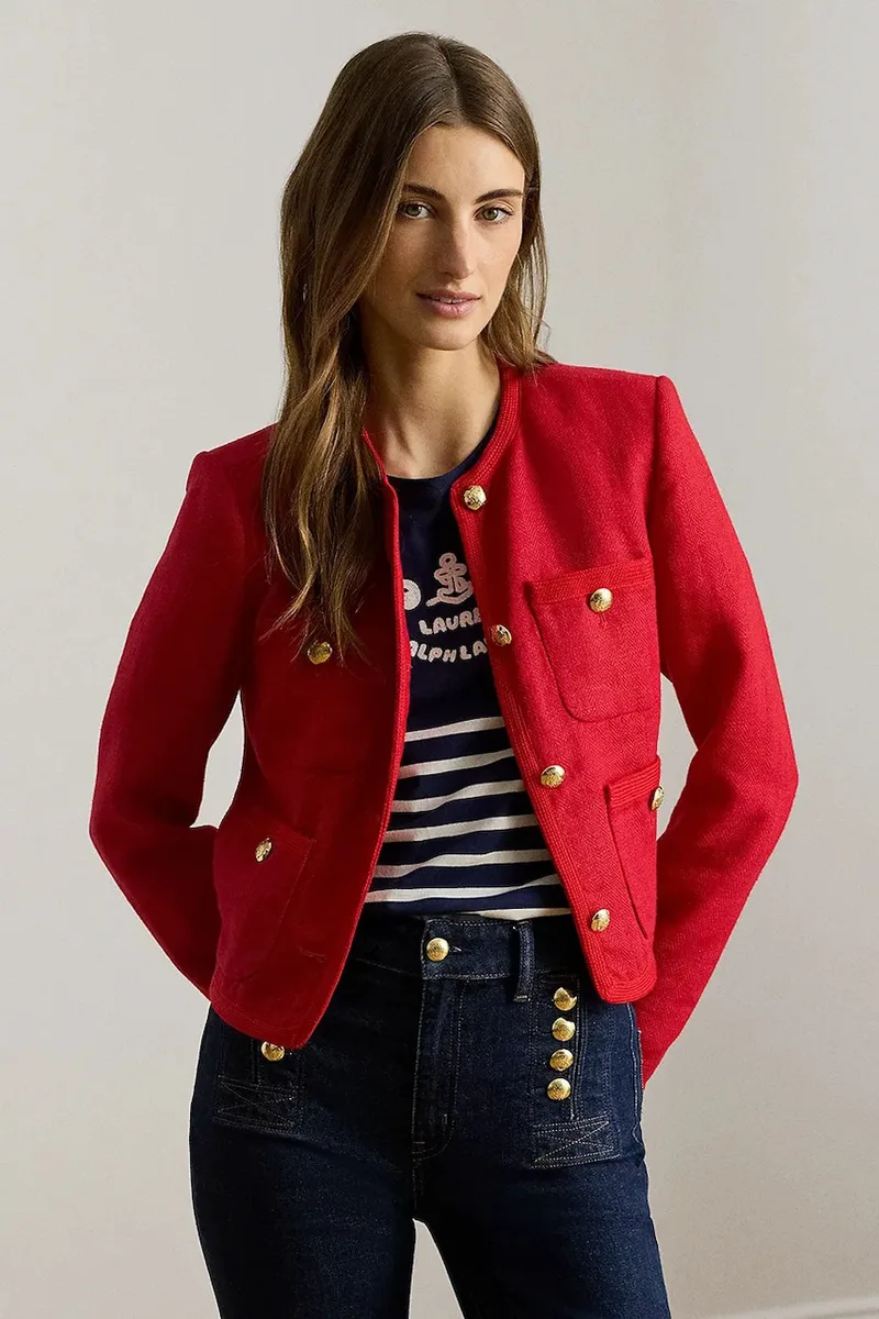 Lauren Ralph Lauren ζακέτα γυναικεία λινή