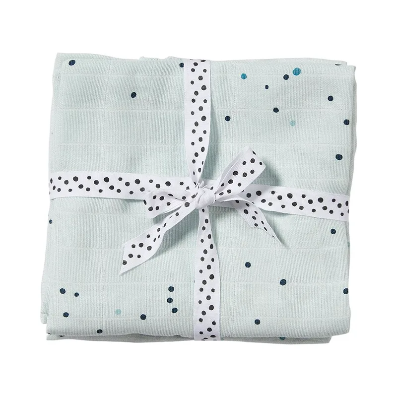 Μουσελίνες/Πάνες Αγκαλιάς (Σετ 2τμχ) Done By Deer Dreamy Dots Blue BR74369
