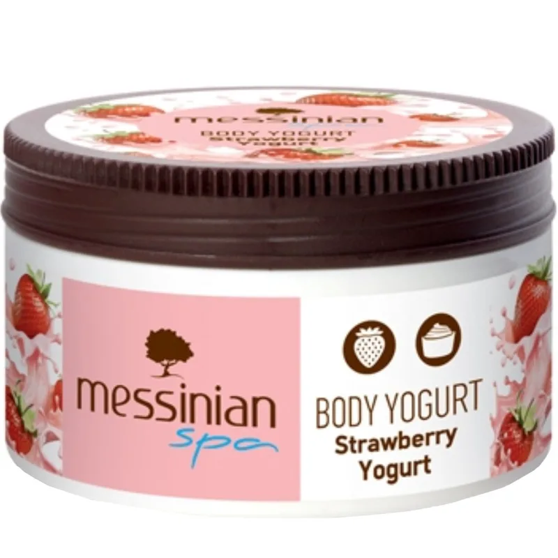 Messinian Spa Body & Strawberry Yogurt Ενυδατική Κρέμα Σώματος με Απολαυστικό Άρωμα Φράουλας 250ml