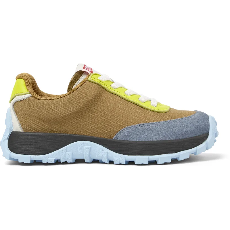 CAMPER Twins - Sneakers Για Κορίτσια - Καφέ, Μέγεθος 28, Cotton fabric/Smooth leather