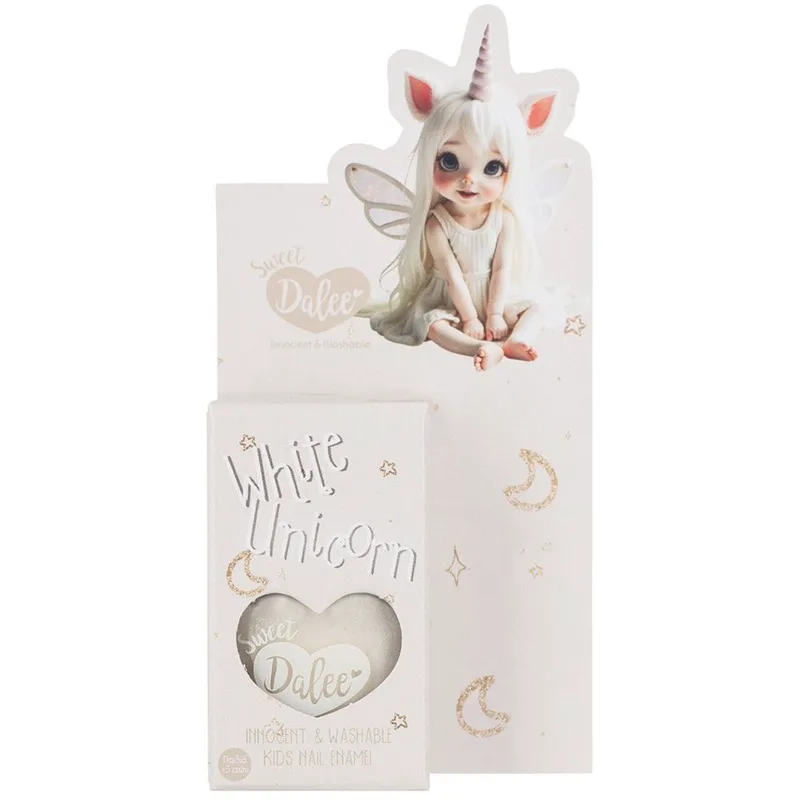 Sweet Dalee Nail Polish Παιδικό, Οικολογικό, Μη Τοξικό Βερνίκι Νυχιών με Βάση το Νερό 12ml - 911 White Unicorn