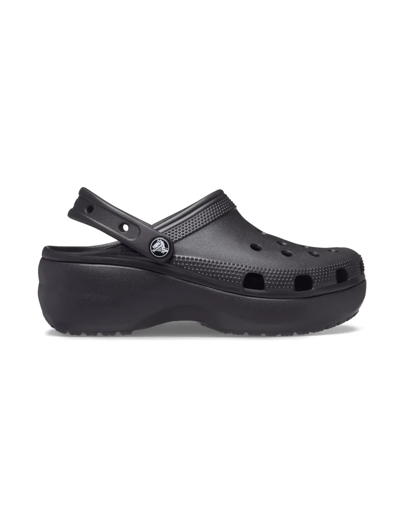 Crocs Classic Platform Clog Αντιολισθητικό Unisex Σαμπό Μαύρο