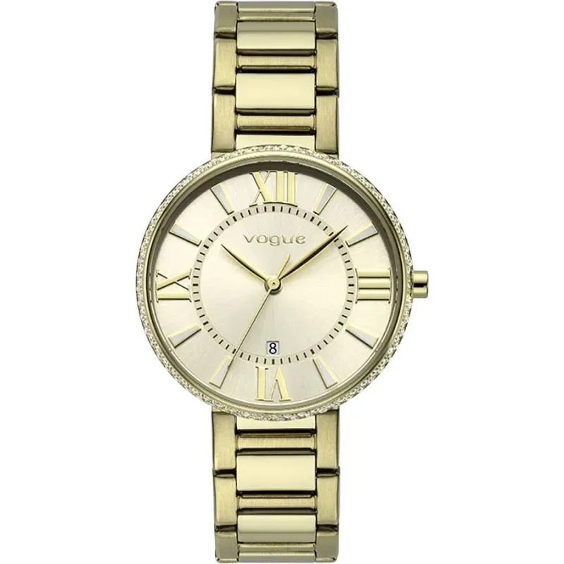 Γυναικείο Ρολόι Jet Set Vogue Χρυσό Stainless Steel Steel Bracelet 612241 612241 Ατσάλι