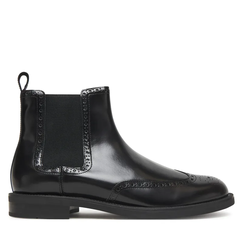 Μποτάκια με λάστιχο Tommy Hilfiger Hilfiger Vogue FM0FM05765 Μαύρο