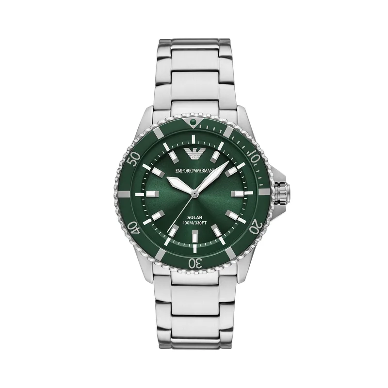 Ρολόι Emporio Armani World Explorer AR11698 Ασημί