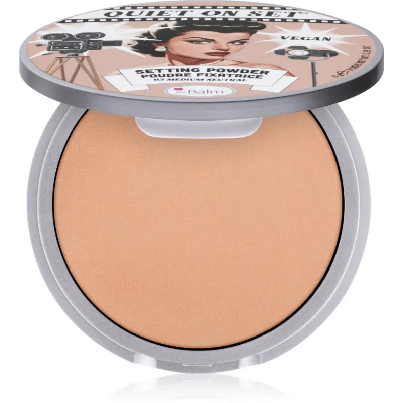 theBalm Quiet on Set ματ πούδρα απόχρωση 03 Medium Neutral 8 γρ