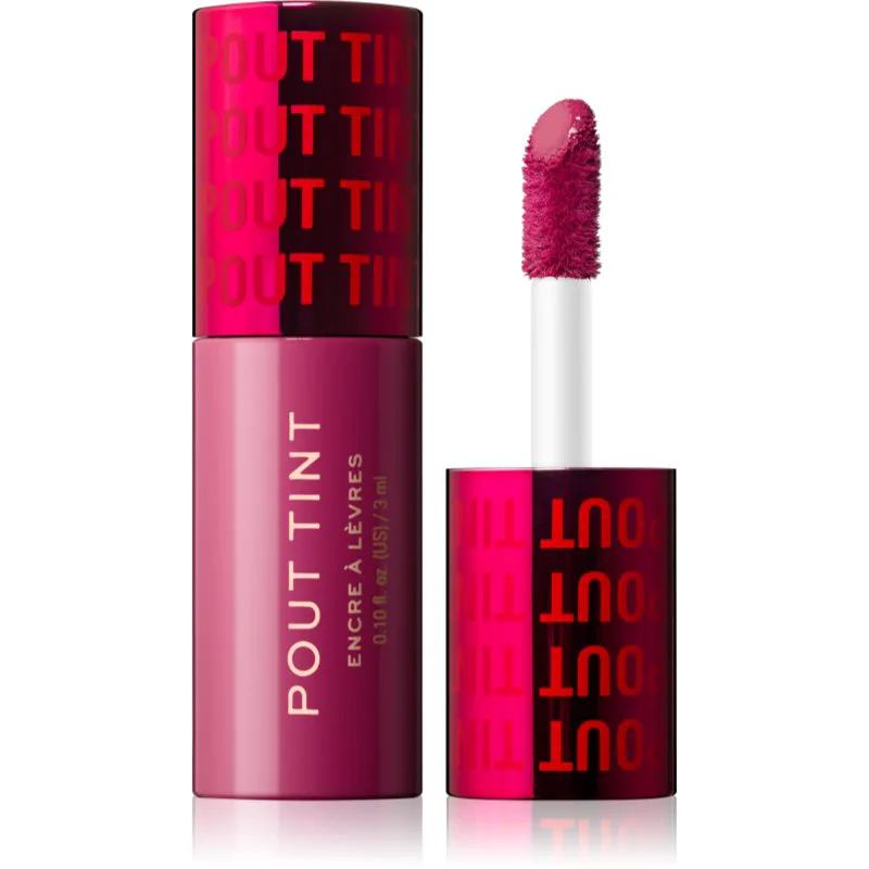 Revolution Pout Tint λιπ γκλος με ενυδατικό αποτέλεσμα απόχρωση Mad about Mauve 3 ml
