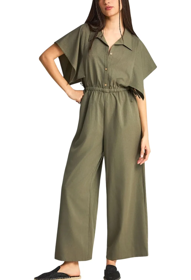 Funky Buddha Με Ιδιαίτερα Μανίκια FBL013-113-12-KHAKI Γυναικείο