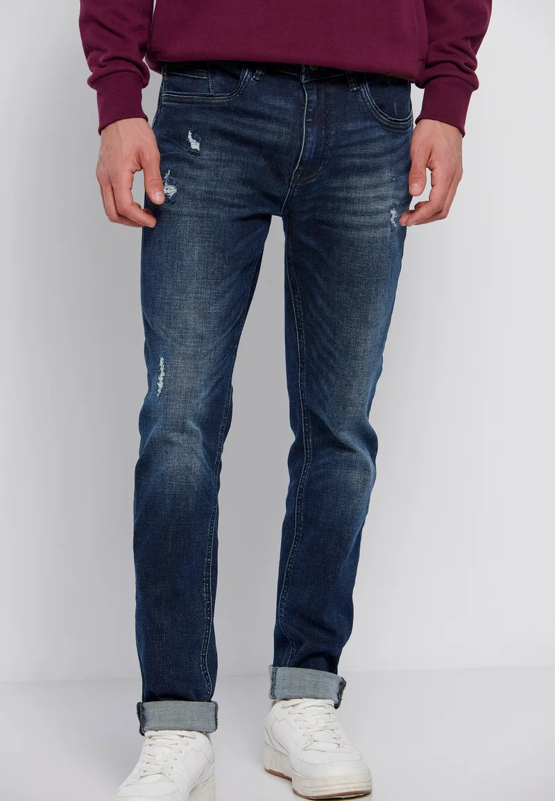 Regular slim fit τζιν παντελόνι