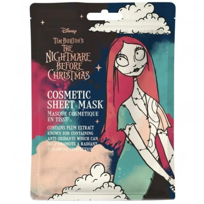 Mad Beauty Sally Face Mask Ενυδατική Μάσκα Προσώπου για Λάμψη & Λεία Επιδερμίδα Εμπνευσμένη από τον Jack Skellington & τη Sally 25ml
