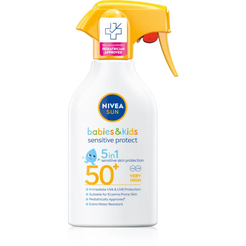 NIVEA SUN Babies & Kids παιδικό αντηλιακό σπρέι για ευαίσθητο δέρμα SPF 50+ 250 ml