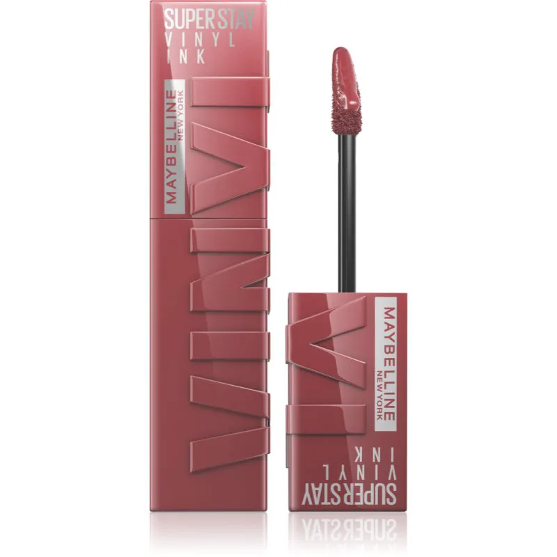 MAYBELLINE NEW YORK SuperStay Vinyl Ink μακράς διαρκείας ρευστό κραγιόν 40 WITTY 4.2 ml