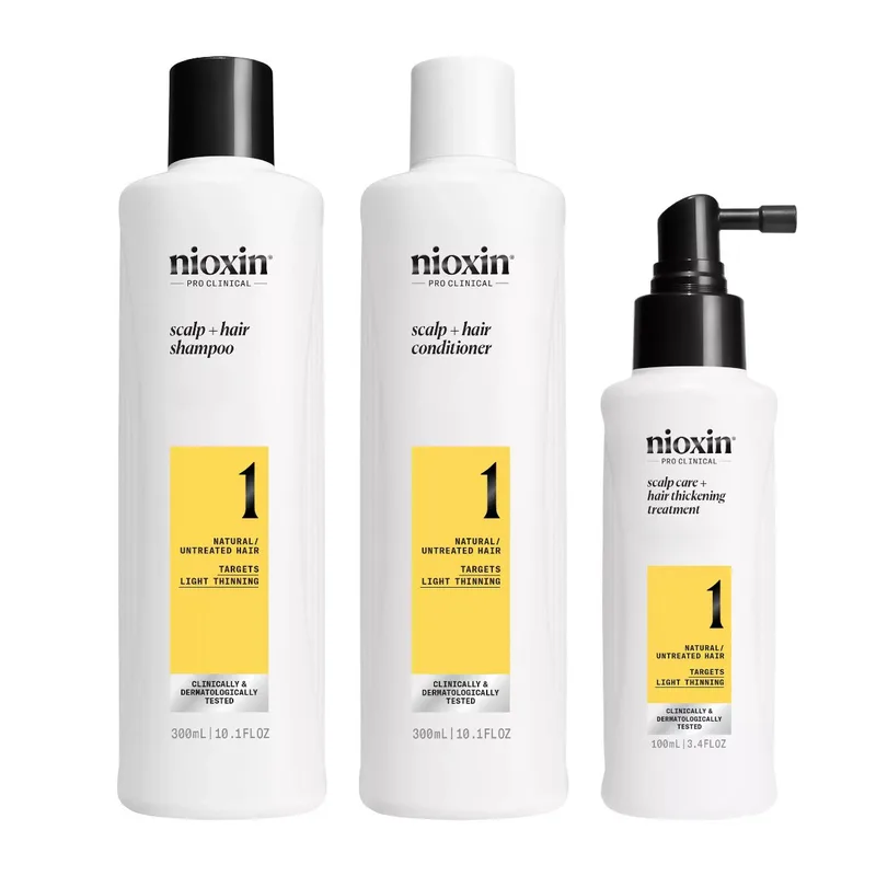 Nioxin Pro Clinical Scalp System Kit 1 (Shampoo 300ml, Conditioner 300ml & Treatment 100ml)
