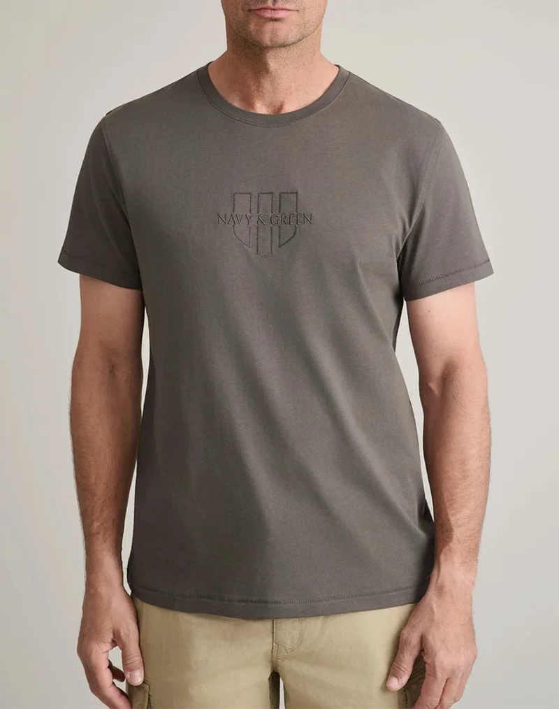 NAVY&GREEN ΜΠΛΟΥΖΑ ΛΑΙΜΟΚΟΨΗ 24TU.346/4R-OLIVE BROWN Mixed
