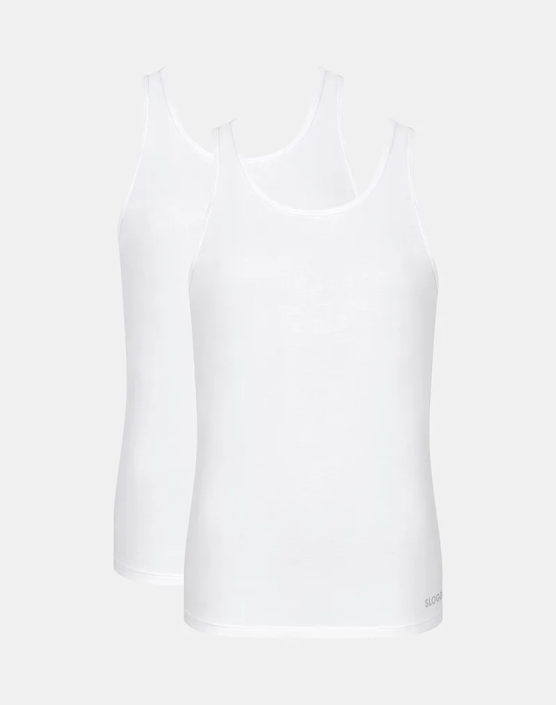 SLOGGI sloggi men GO ABC 2.0 H Tank Top 2P 10217768-0003 White