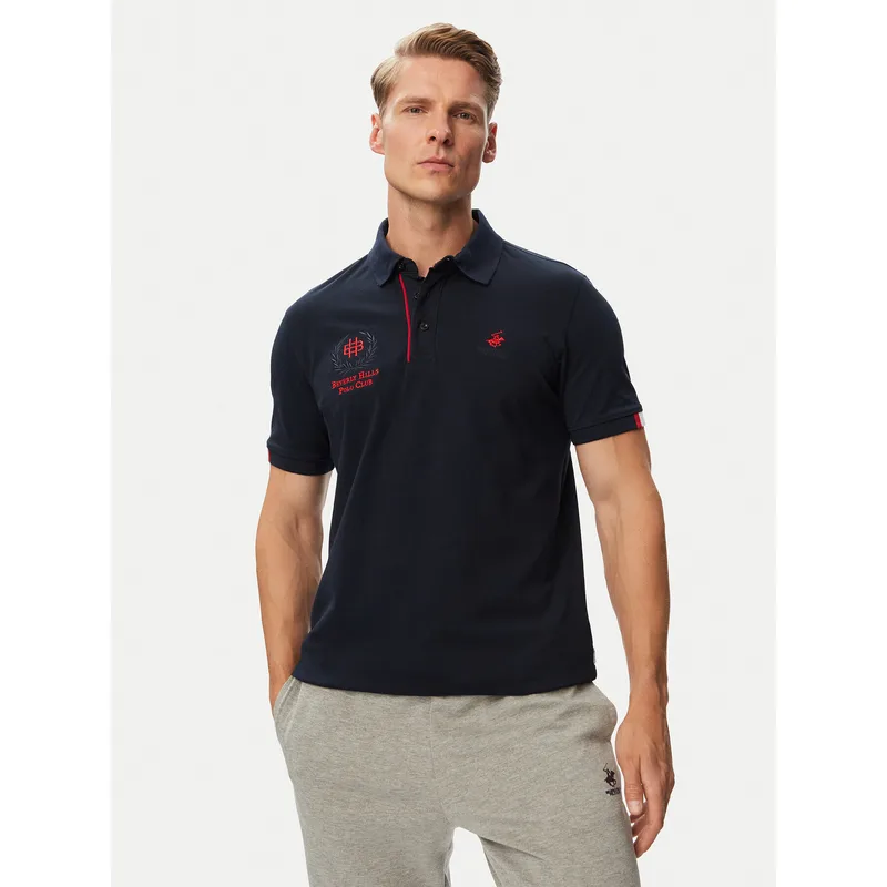 Beverly Hills Polo Club Polo P-SS26M-P2770 Σκούρο μπλε Regular Fit