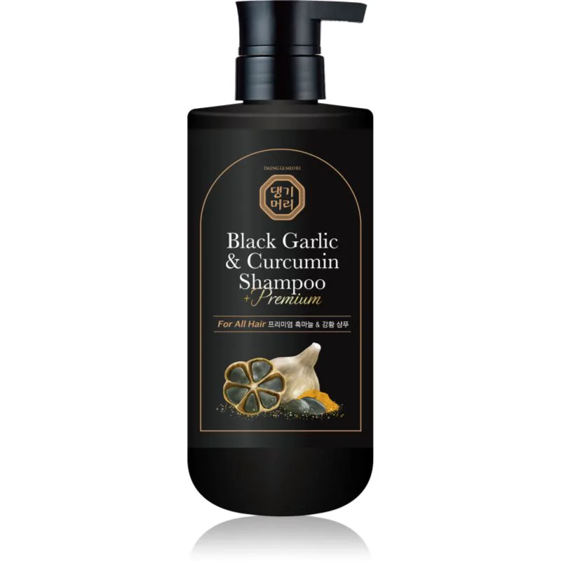 DAENG GI MEO RI Black Garlic & Curcumin Shampoo βαθιά αποκαταστατικό σαμπουάν για ανάπτυξη μαλλιών και ενίσχυση ριζών 500 ml
