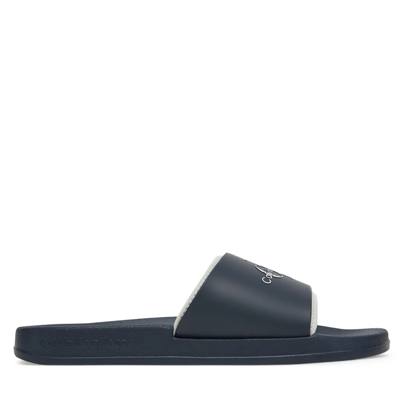 Παντόφλες Calvin Klein Jeans Slide Rubber Neoprene Monologo YM0YM00361 Σκούρο μπλε