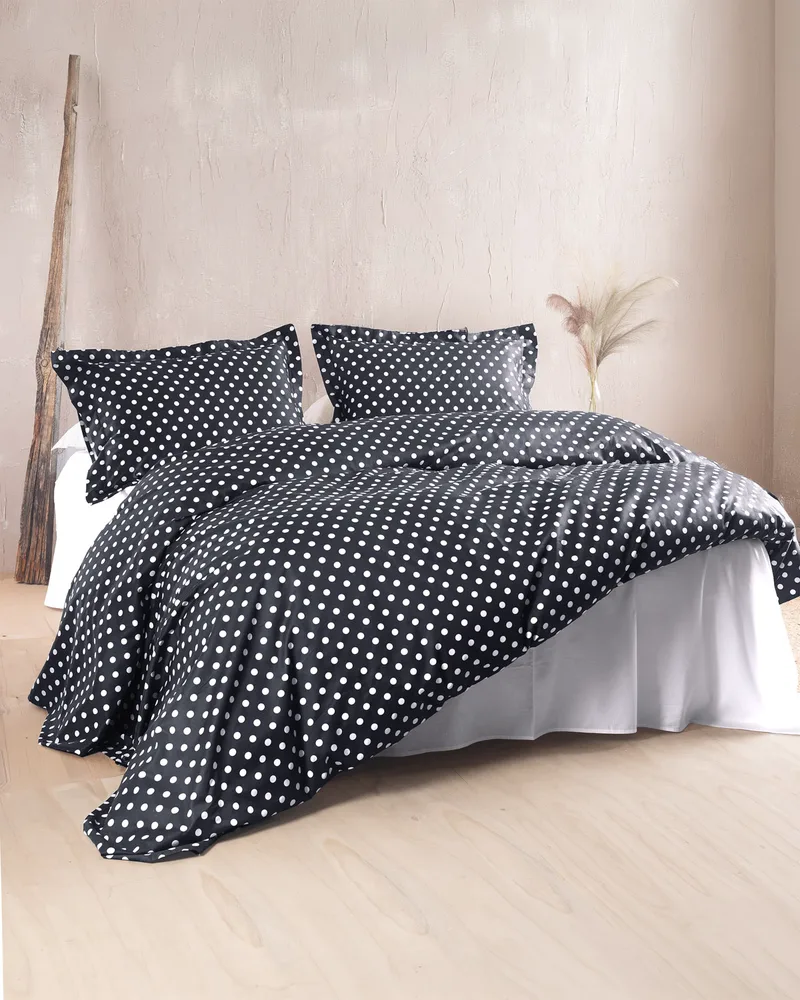 Σετ παπλωματοθηκη υ/δ (230χ250) coquette black, rythmos home