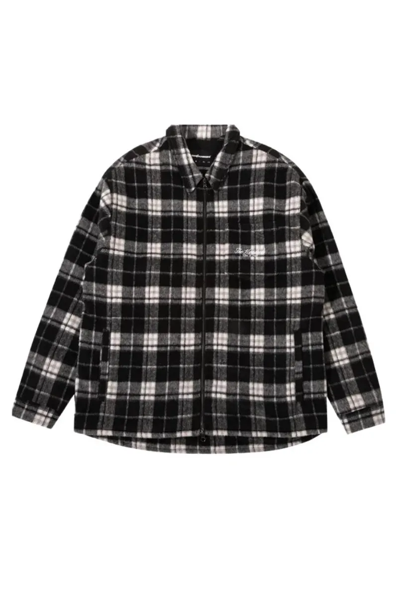 THE HUNDREDS Ανδρική Ζακέτα Seville Plaid Woven - Μαύρη-T24W108015-BLACK