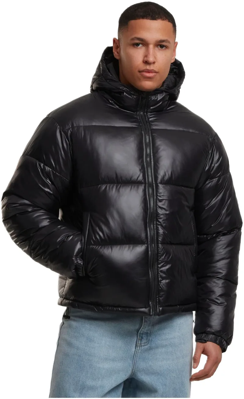 Μπουφάν Puffer με Κουκούλα TB7585-00007 Urban Classics Black