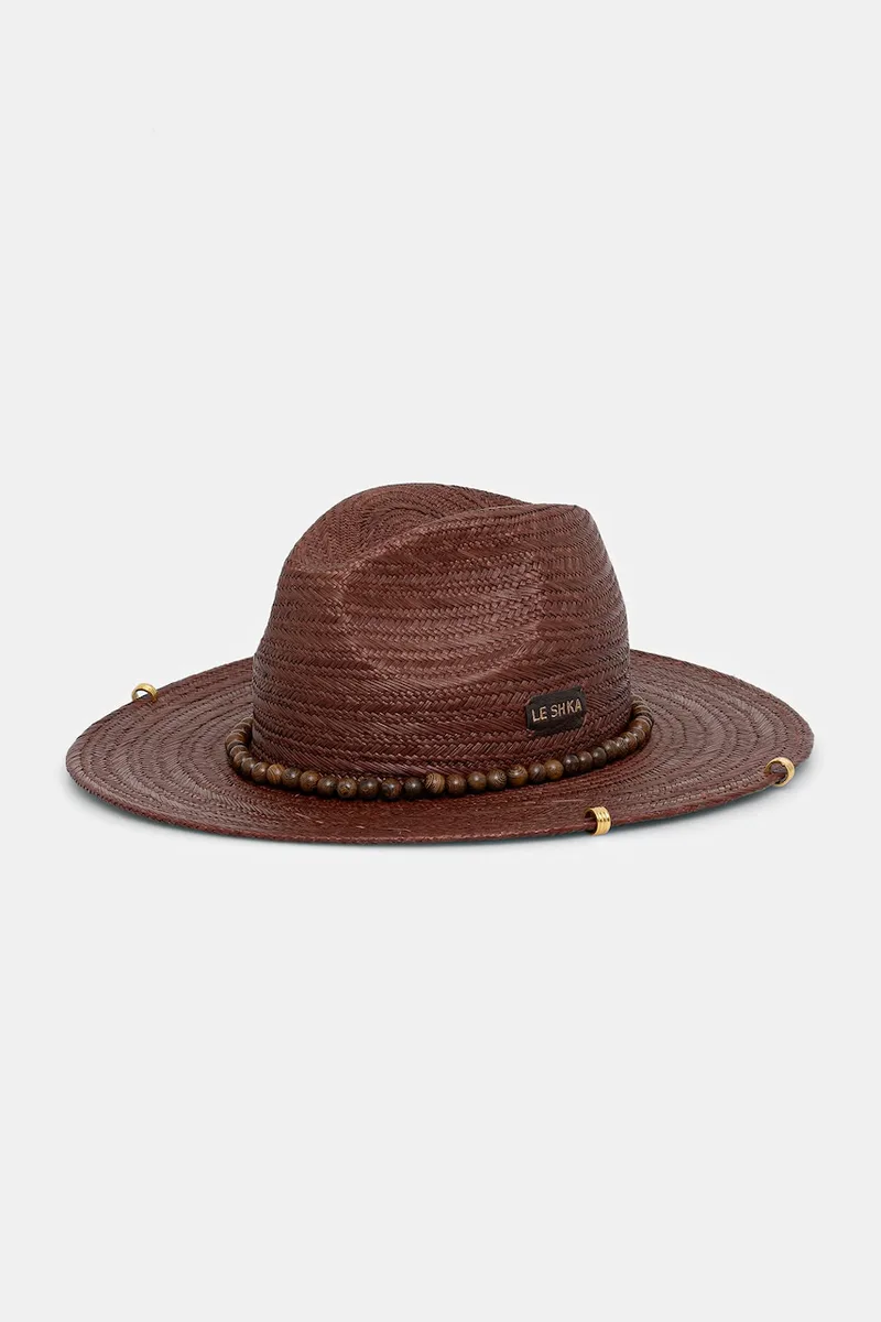 LE SH KA headwear ψάθινο καπέλο γυναικείο πλεγμένο