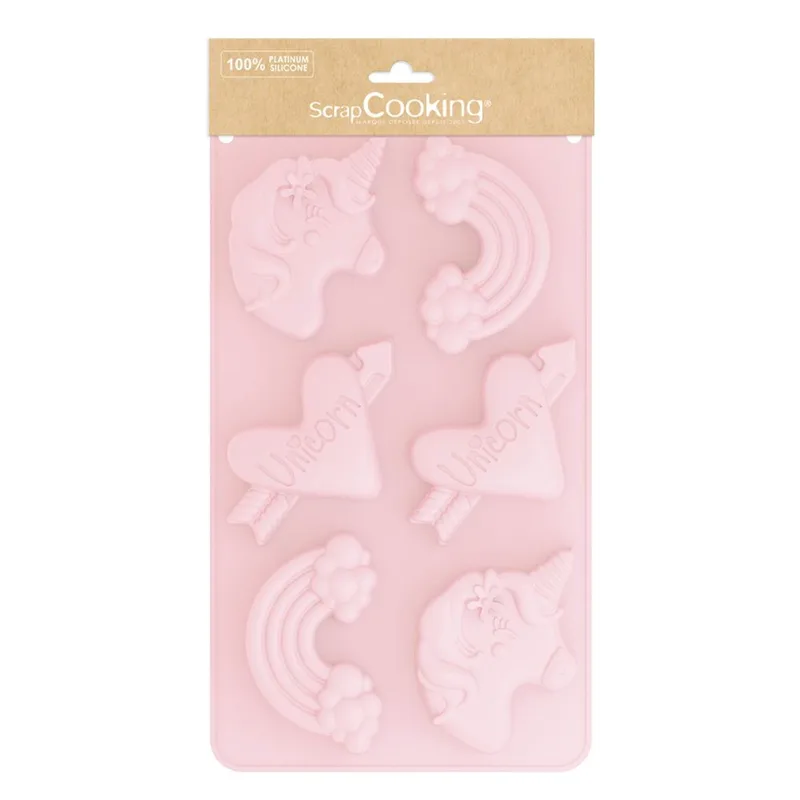 Φόρμα Σιλικόνης Μονόκερος Unicorn Muffin Mold
