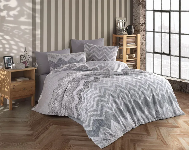 Σετ Σεντόνια 4τμχ Polycotton Υπέρδιπλα 220x240εκ. Αθηνά 405 Grey DimCol (Τύπος κατωσέντονου: Χωρίς Λάστιχο, Χρώμα: Γκρι, Ύφασμα: 70% Βαμβάκι-30% Polyester, Μέγεθος: Υπέρδιπλα) - DimCol - 33312324005