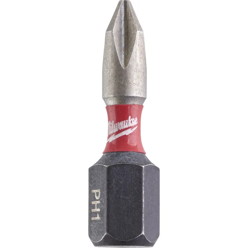 Μύτες Σταυρός 1x25mm MILWAUKEE SHOCKWAVE IMPACT DUTY Σετ 2Τμχ