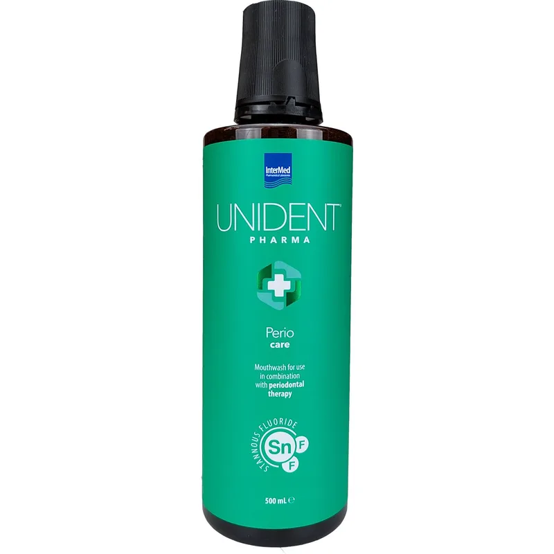 Intermed Unident Pharma Perio Care Mouthwash Στοματικό Διάλυμα για Χρήση σε Συνδυασμό με την Περιοδοντική Θεραπεία 500ml