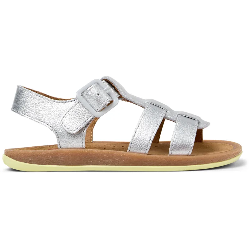 CAMPER Bicho - Πέδιλα Για Κορίτσια - Γκρι, Μέγεθος 28, Smooth leather