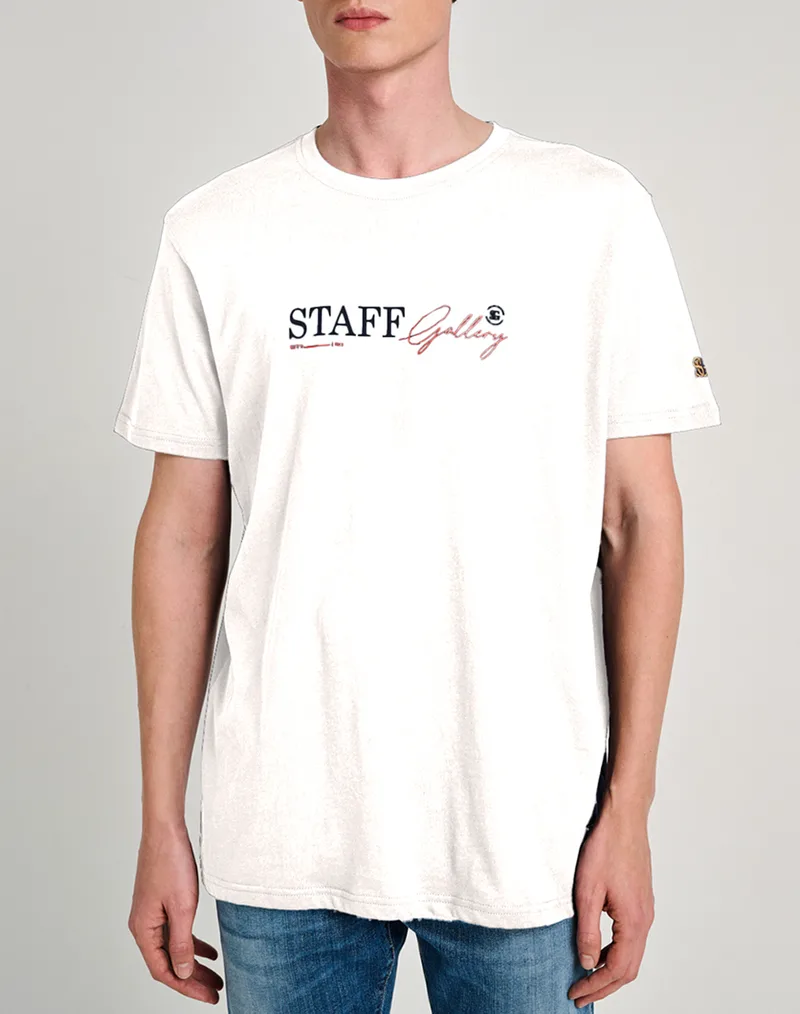 STAFF Ken Man T-Shirt 100%Co 64-009.055-Ν0024 OffWhite