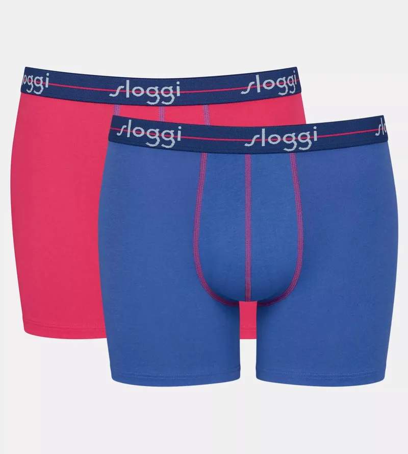 SLOGGI MEN Start Short 2 Τεμάχια - Μπλε-Ροζ