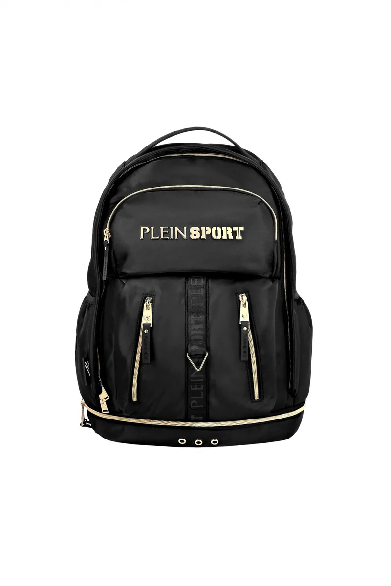 PLEIN SPORT ΤΣΑΝΤΑ BACKPACK TECHNICAL ΜΑΥΡΟ-ΧΡΥΣΟ